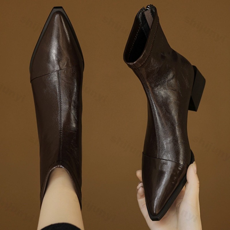 Women Pointed Short Boots 2025 - Women'S Fashion Korea recension och pris