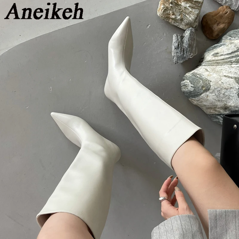 Aneikeh 2027 Fashion Sexy Poin - Women'S Fashion Knee High Boots recension och pris