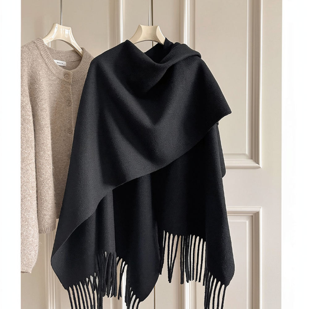 Thickened Woolen Cape Shawl Wo - Women Fashion Photoshoot recension och pris
