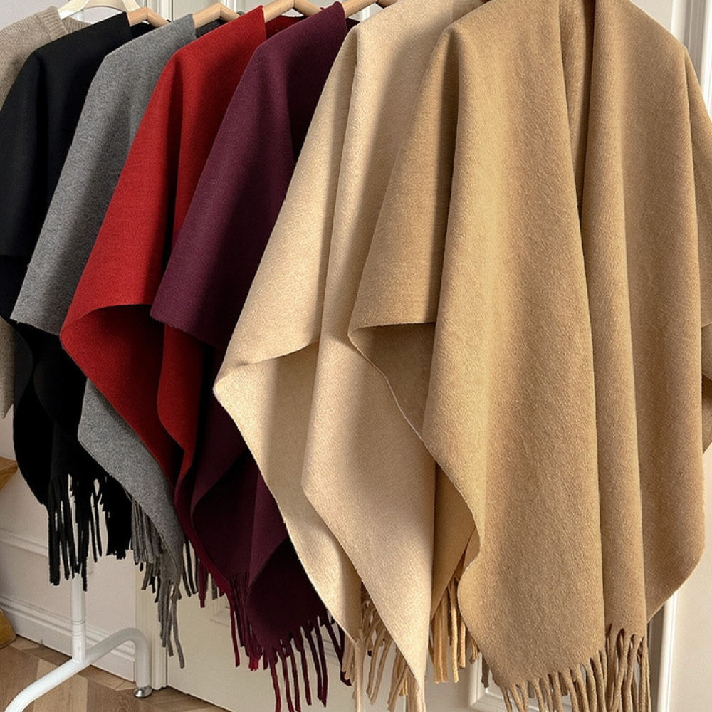 Thickened Woolen Cape Shawl Wo - Women Fashion Photoshoot recension och pris