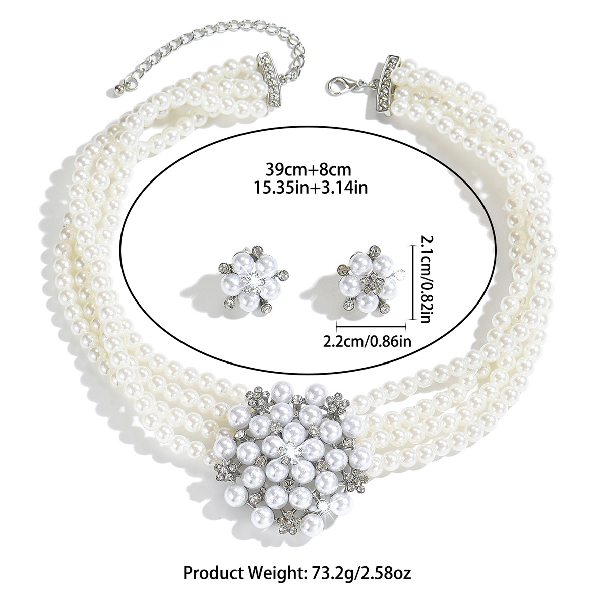 Women Multi‑Strand Pearl Flowe - Women Fashion Photoshoot recension och pris
