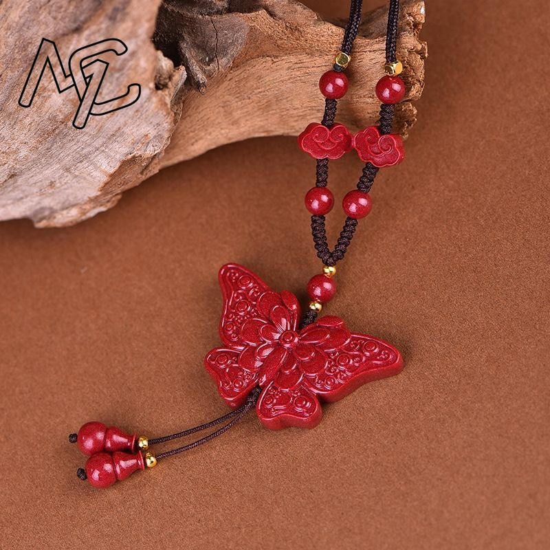 Fashion Red Cinnabar Jade Butt - Women'S Fashion Jewellery recension och pris