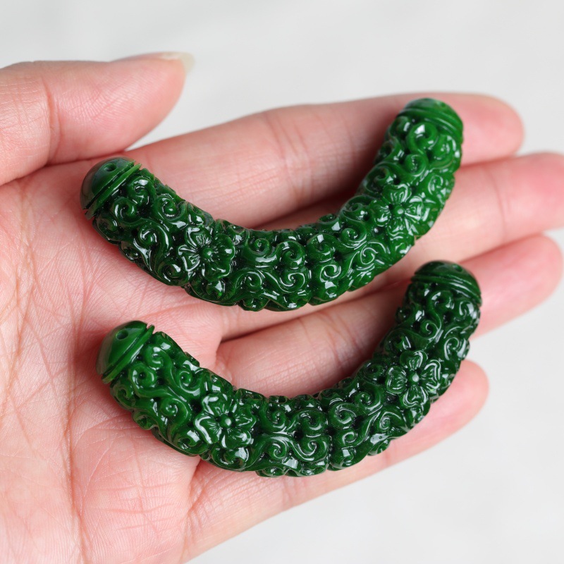 1pc Natural A Green Jade Drago - Women'S Fashion Jewellery recension och pris